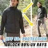 Heren Jackets Men's Vrouwen Sneldrogende ultralichte regenbestendige zonnebrandcrème Wind-proof jas Ademend waterdichte en dunne anti UV