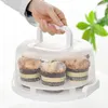 Narzędzia do pieczenia przenośne wyjmowane pudełko na ciasto plastikowe lodówkę pokarm crisper organizer na bieżąco Brithday Packing