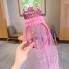 Hair Accessories Kids Girls Hairband Crown Princess Veil Headband Hairpin Stage Props Children's Birthday Gifts