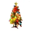 Decorazioni natalizie Albero di Natale Neve istantanea Led Piccolo anno Villaggio De Noel Ornamenti Merry Ke