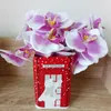 Строки Unquie ручной работы орхидея цветочные светодиодные светодиодные светильники Floral Holiday Lighting Vase Arangement Party Event Event Coremer