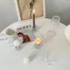 Candlers Creative Egg Forme d'oeuf parfumé nordique porte-verre transparent transparent chandelle pour la table maître de table à manger à café