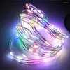 Strings LED String Lights 10m 33ft 100 Batterij bediende Outdoor Copper Wire Christmas Festival Wedding Party Decoration Fairy