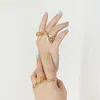 Pierścienie klastra ghidbk hurtowe minimalistyczne grube zestawy pierścieni CZ dla kobiet