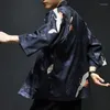 Men's Jackets Men's Fashion 2022 High Quality Polyester Chinese Style Jacket Spring And Autumn Thin Robes Hanfu