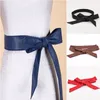 Belts Silk Ribbon Pure Color Dress Chiffon Super Scarf Lady Bow Belt Fajas Reductoras De Barriga Long Multi-function