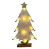 Juldekorationer kreativa trätrydnadsträd med stjärna gnome harts staty hantverk hem dekoration barn gåva