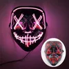 Led Mask Halloween Party Masque Masquerade Masks Neon Light Glow In The Dark Horror Mask Glowing Masker 1200pcs DAB494