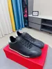 2022 Mode Hommes Designer Chaussures Dark Navy Lace Up Luxe Hommes Baskets Baskets Chaussure avec boîte d'origine