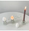 حاملي الشموع الزجاجية الزجاج الحامل CLAY CANDLESTICK