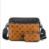 Designer Mannen Leer Mode Tassen TRIO Messenger Mode Schoudertas Vrouwen Reizen Schooltassen Man Crossbody Handtassen