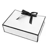 Gift Wrap 8 Pack Classic White and Black With Ribbon Bag Box For Pyjamas Clothes Books Packaging Party Favors