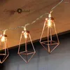 Cuerdas Novedad LED Luces de hadas 20 Luz de cadena de metal Operada por batería Guirnalda navideña para decoración de bodas y fiestas