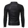 Men's Leather Faux NEGIZBER Plus Velvet PU Men Jacket Casual Solid Col 220930