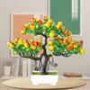 Decorative Flowers Simulation Ruyi Lucky Fruit Tree Green Plants Artificial Potted Bonsai Living Room Bedroom Store Counter Home Indoor