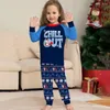 Women's Two Piece Pants 1 Set Fashion Christmas Parent-child Clothes Round Collar Family Matching Pajamas Xmas Add Atmosphere