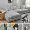 Stol t￤cker tryckt soffa t￤cker stretch soffa slipcover m￶belskydd med skidskumpinnar och elastisk botten f￶r barn husdjur