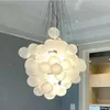 Lâmpadas pendentes modernas Desiger Bubble Ball Candeliers Decor Decor Decoração Vidro Chandelier Luminária Lâmpada de Dinning Sala/Sóia de Sóia de estar Lâmpada LED