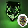 Led Mask Halloween Party Masque Masquerade Masks Neon Light Glow In The Dark Horror Mask Glowing Masker 1200pcs DAB494