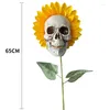 Decoratieve bloemen Halloween Skeletten Sunflower Decor Faux Plants Flower Fun Patio Lawn Garden Decoraties