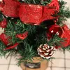 Christmas Decorations Tree Artificial Tabletop Xmas Trees Style PVC Iron Box Pine Cone 30cm Ornaments