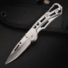 Liten mini folding kniv rostfritt stål EDC -nyckelring knivkniv