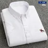 القمصان غير الرسمية للرجال 2022 رجال قصيرة الأكمام أوكسفورد الغزل القطن الصيف رقيقة نحيف النحافة لشراء قميص لباس الرجال