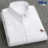 Camicie casual da uomo Moda 2022 Camicia da uomo a maniche corte Oxford in cotone filato estivo sottile slim fit per uomo