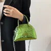 Bolsos de noche Bolsos y monederos de cuero de PU brillante de lujo para mujer 2022 Tendencia Diseñador Cadena Hombro Crossbody Bolsos y monederos