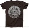 Men's T Shirts Illuminati Eye Symbol Shirt Men Women TEE Cotton Customize T-shirt