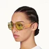 وصول النظارات الشمسية الجنس فنتي النساء الرجال 2022 عالية الجودة موضة نظارات شمسية كبيرة الحجم Quay Feminino