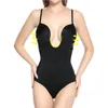 Women's Shapers Women's Full Body Shaper Backless Shaperwear Thong Seamless U Plunge Push Up Slimming BodySuit Waist