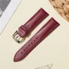 Watch Bands Business Calfskin Leather Watchbands 14mm 16mm 18mm 20mm 22mm Accessories Men Women Wrist Belt Bracelet Straps