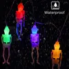 Cordes 8 Modes Halloween Fantôme Squelette Guirlande Lumineuse À Piles LED Crâne Lumière Décor De Vacances Pour La Fête Intérieure