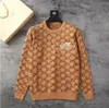 Luxury men's sweaters Fashion letter jacquard man high-end casual round neck versatile wool knit sweater