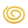 Цепочки моды золотые мужски двойной дракон доминирующий ожерелье 24k желтые свадебные украшения роскошные ювелирные изделия роскошные