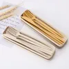 Flatware sets 4 stcs/set kinderen kinderen dinware chopsticks vork lepel set bestek gereedschap camping camping servies draagbaar