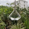 Dekoracje ogrodowe kryształowy diament Suncatcher Rainbow Maker żyrandol pryzmat wiszący wisiorek dom