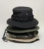 Berets Wysokiej jakości kubełko kapelusz molle system unisex fisherman czapka lato jesna bawełna bawełna