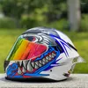 Motorcykelhjältar Män och kvinnor hjälm motocross racing motorcykel full ansikte capacete casque