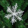 Other Festive Party Supplies Christmas Artificial Snowflake 3Pc/Pack Tree Decor Snow Fake Snowflakes Decorations For Home No Mxhome Dhdu6