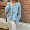 Pulls pour femmes cachemire à manches longues pull femmes 2022 simple boutonnage femme Cardigan O cou doux ample tricoté vêtements d'extérieur pulls