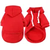 Dog Apparel Autumn Winter Big Clothes With Zipper Pocket Hoodie Small Large Coat Jacket Designer Pet Sweater