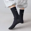 Calzini da uomo Uomo Coppia solida Sport Cotone Streetwear Nero Bianco Donna Slouch Sock Calcetines Mujer CalcetasDonna