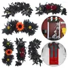 Decorative Flowers Halloween Decoration Simulation Flower Black Wall Hanging Ornaments Artificial Sunflower DIY Holiday Party