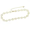 Choker turkiska ￶gonl￤nkar kedja 35 10 cm halsband Lucky Symbol Party Geometric Jewelry for Wholesale Custom Necklace