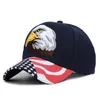 unisex cap eagle flag usa embroidered sun protection ventilated hole baseball cap sport summer sunscreen hip hop adjustable hat