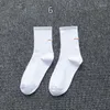 Meias masculinas Men Solid Casal Sport Cotton Streetwear preto Mulheres brancas Slouch Sock Calcetinas Mujer Calcetaswomen