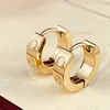 Lyxkvinnor Fashionörhängen Designer Back Earing Orecchini Titanium Steel 18K Rose Gold Love Earrings Stud Exquisite Jewelry GI179N