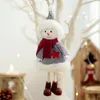 Decorações de Natal Maninho de neve pendurado pendente de tecido de árvore de tecido pingente 2022 Navadad Party Ornament Year Kid Gifts Xmas